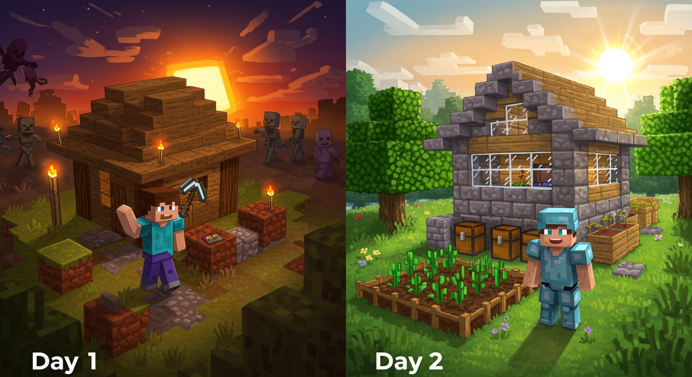How to Survive Your First Night in Minecraft (Beginner’s Guide)