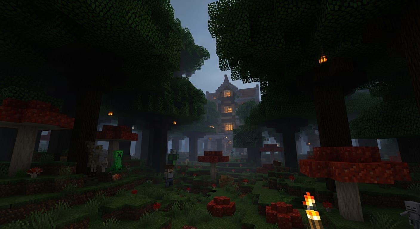 Dark Forest Biome: Mobs, Loot, and Survival Tips