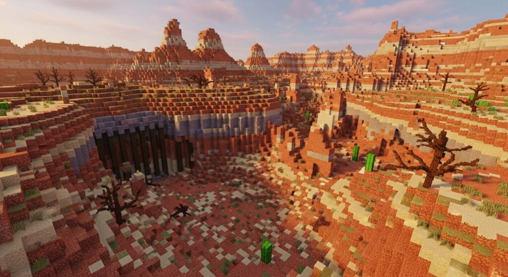 Minecraft Badlands Biome