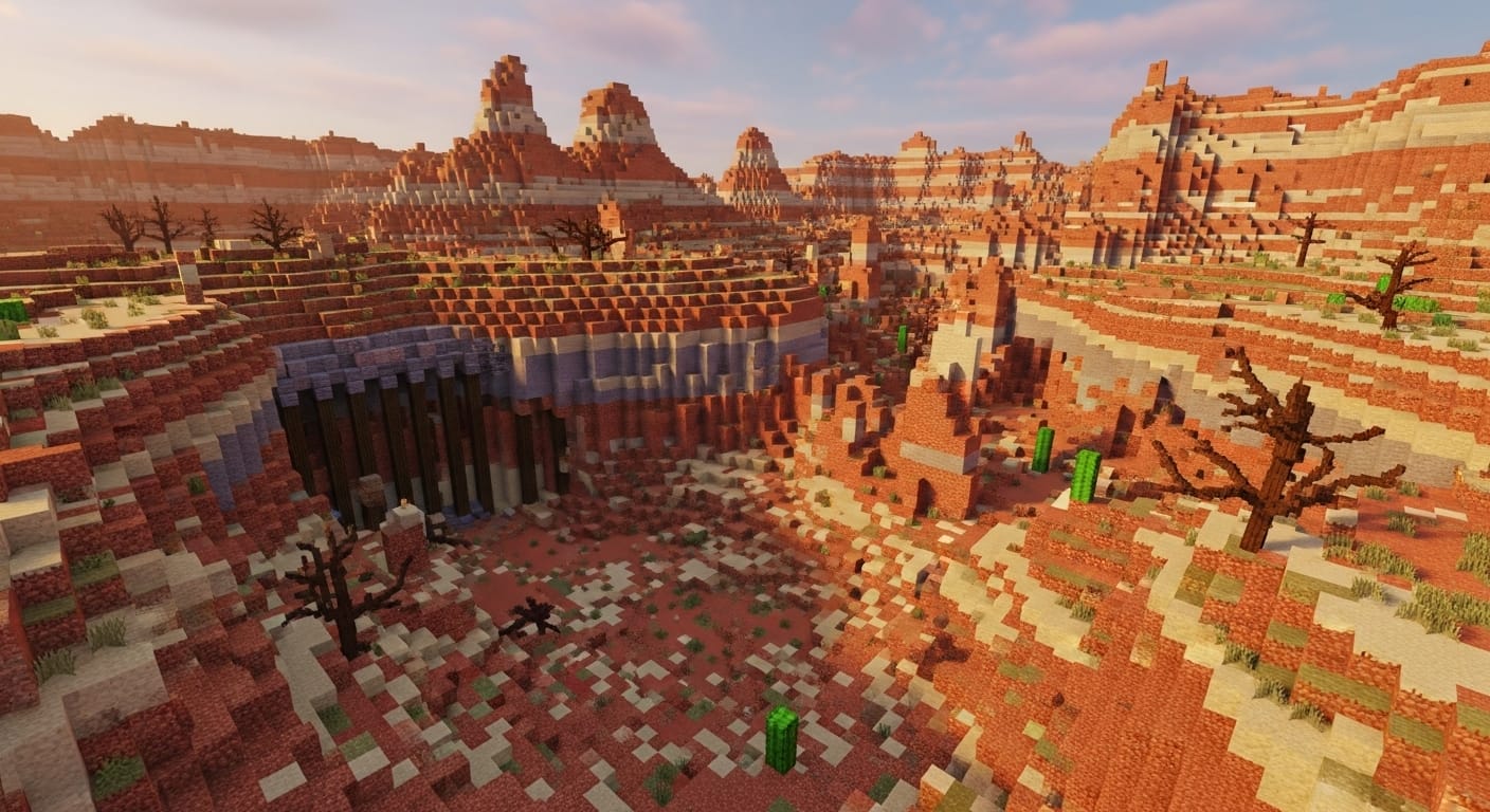 Minecraft Badlands Biome (Formerly Mesa)