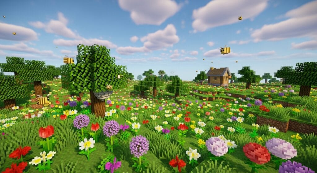 Minecraft Flower Forest Biome