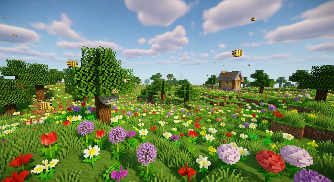 Minecraft Flower Forest: All Flowers, Mobs, and Hidden Secrets
