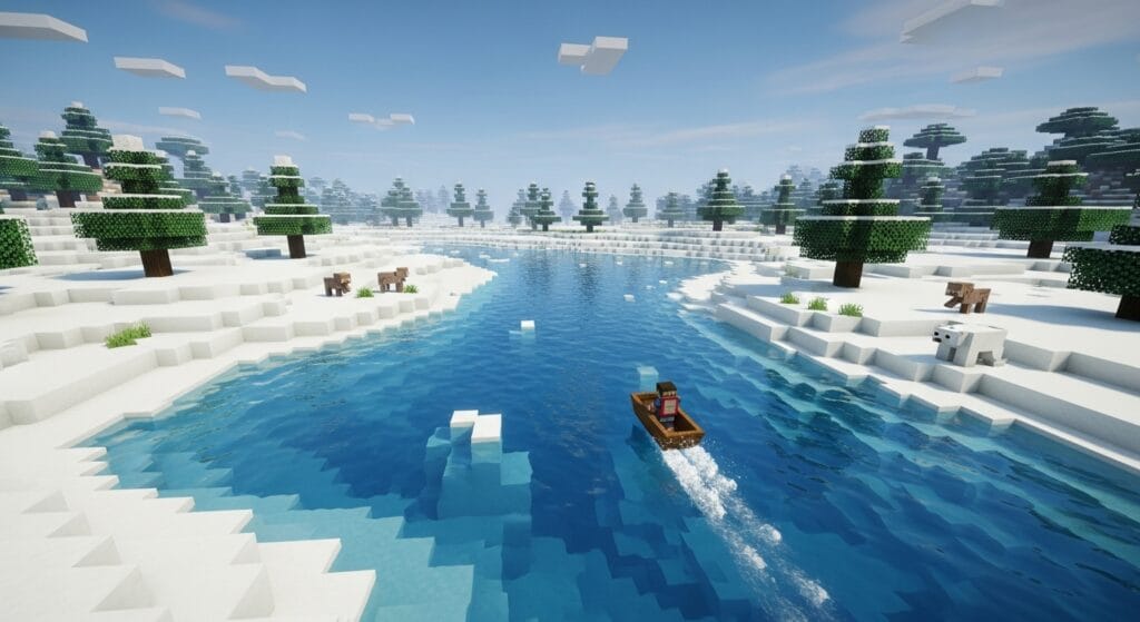 Minecraft Frozen River Biome