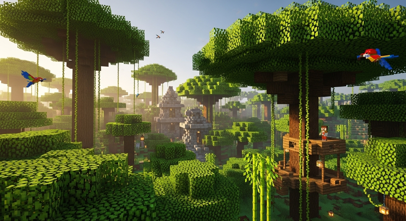 Minecraft Jungle Biome: Dense Forests, Hidden Temples, and Survival Tips