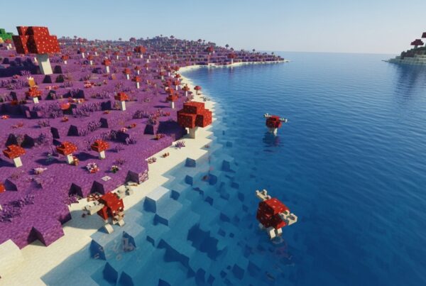 Minecraft Mushroom Field Shore Biome