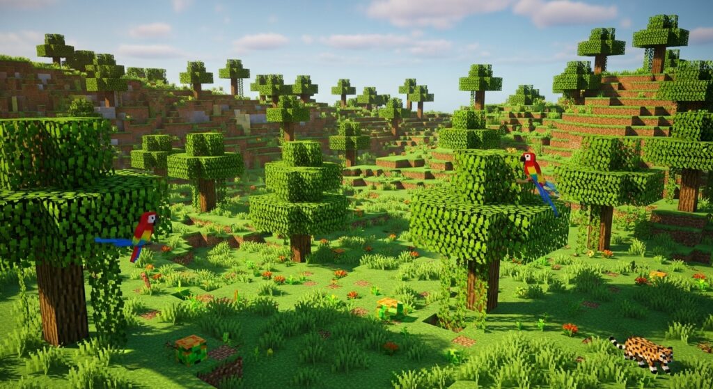 Minecraft Sparse Jungle Biome