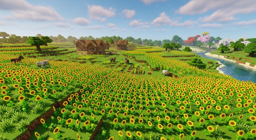 Minecraft Sunflower Plains Biome