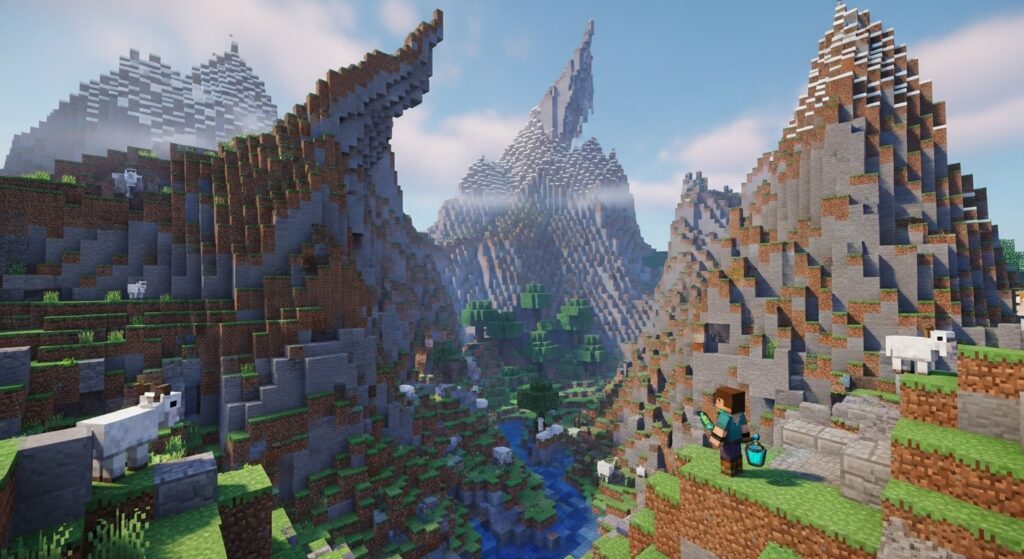 Minecraft Windswept Gravelly Hills Biome