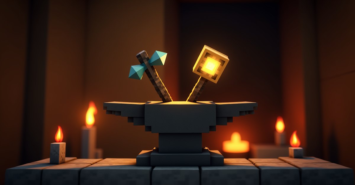 Anvil repair and combine in Minecraft: how it works