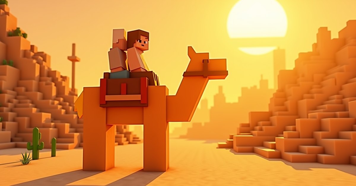 Camel in Minecraft: how to find, ride, and breed it