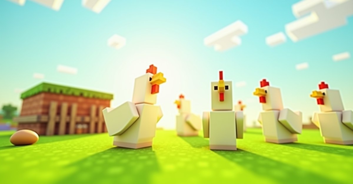 Chickens in Minecraft: how to breed, farm, and use them