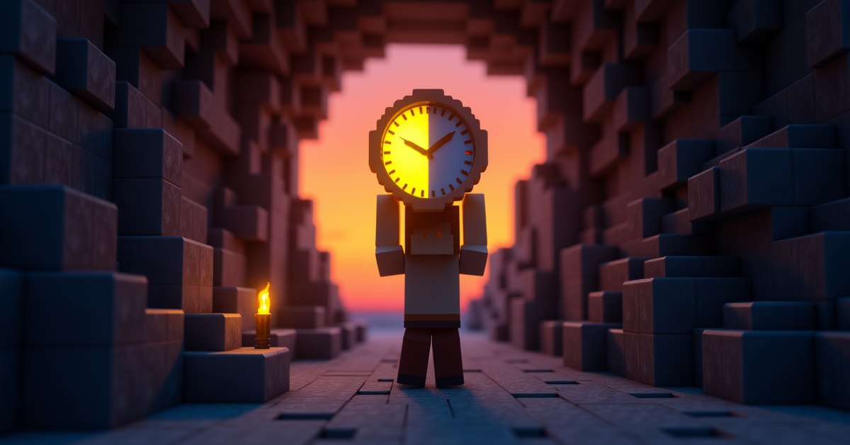 Clock in Minecraft: how to craft and use it