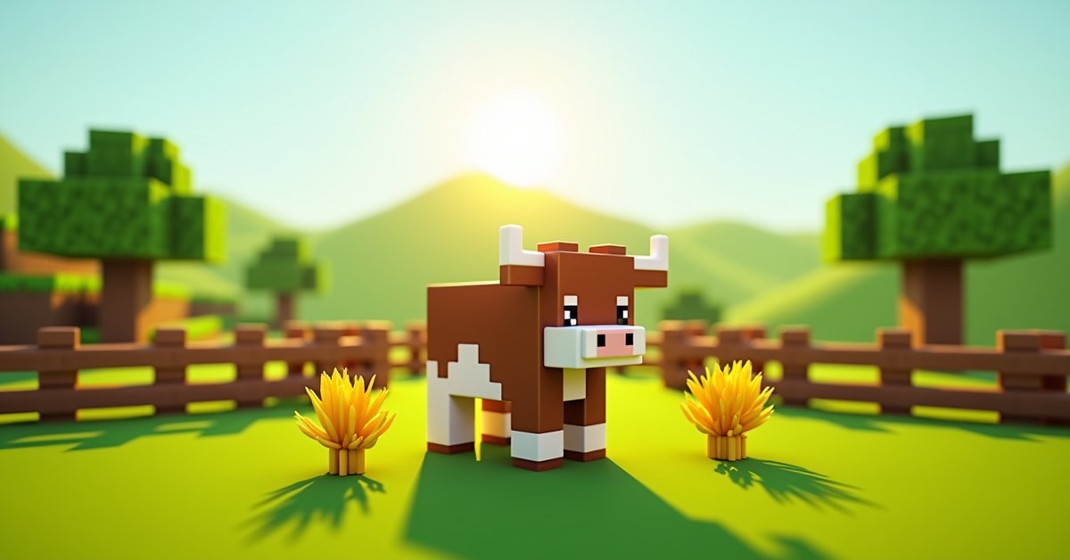 Cow in Minecraft: how to find, milk, breed, and farm it