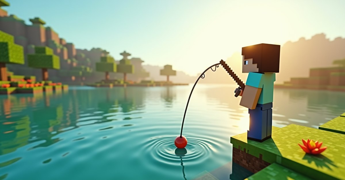 Fishing in Minecraft: how it works and how to get treasure
