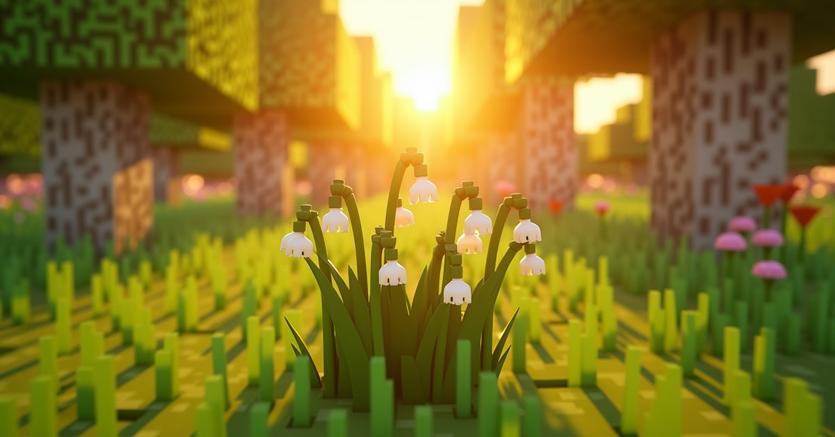 Lily of the valley in Minecraft: where to find it and what to do with it
