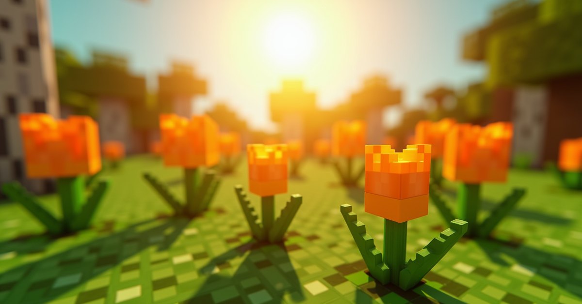 Orange tulip in Minecraft: how to find and use it