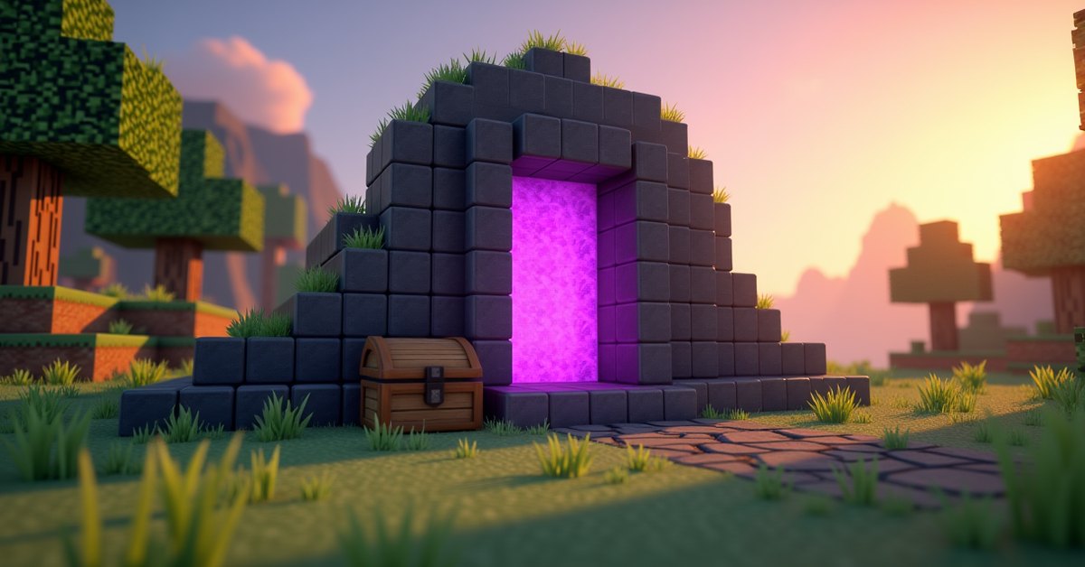 Ruined portal in Minecraft: loot, blocks, and how to fix it