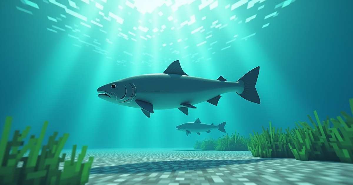 Salmon in Minecraft: how to find, catch, and cook it