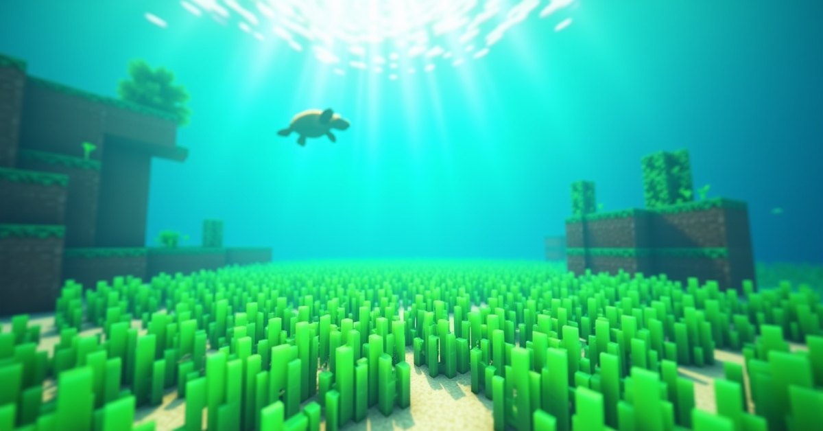 Seagrass in Minecraft: how to find, harvest, and use it