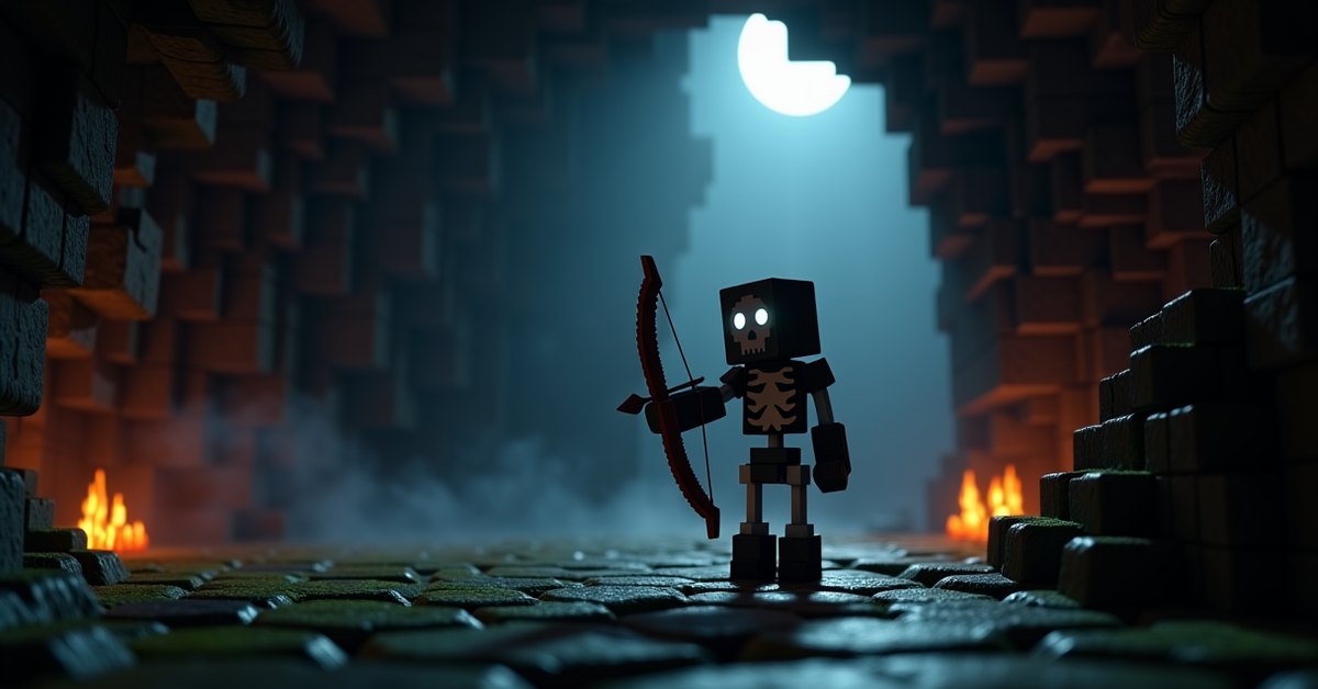 Skeleton in Minecraft: where it spawns, what it drops, how to win