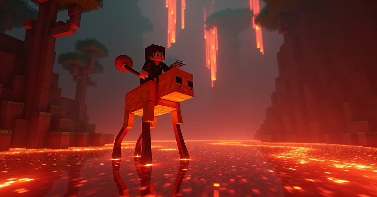 Strider in Minecraft: how to ride, breed, and use it