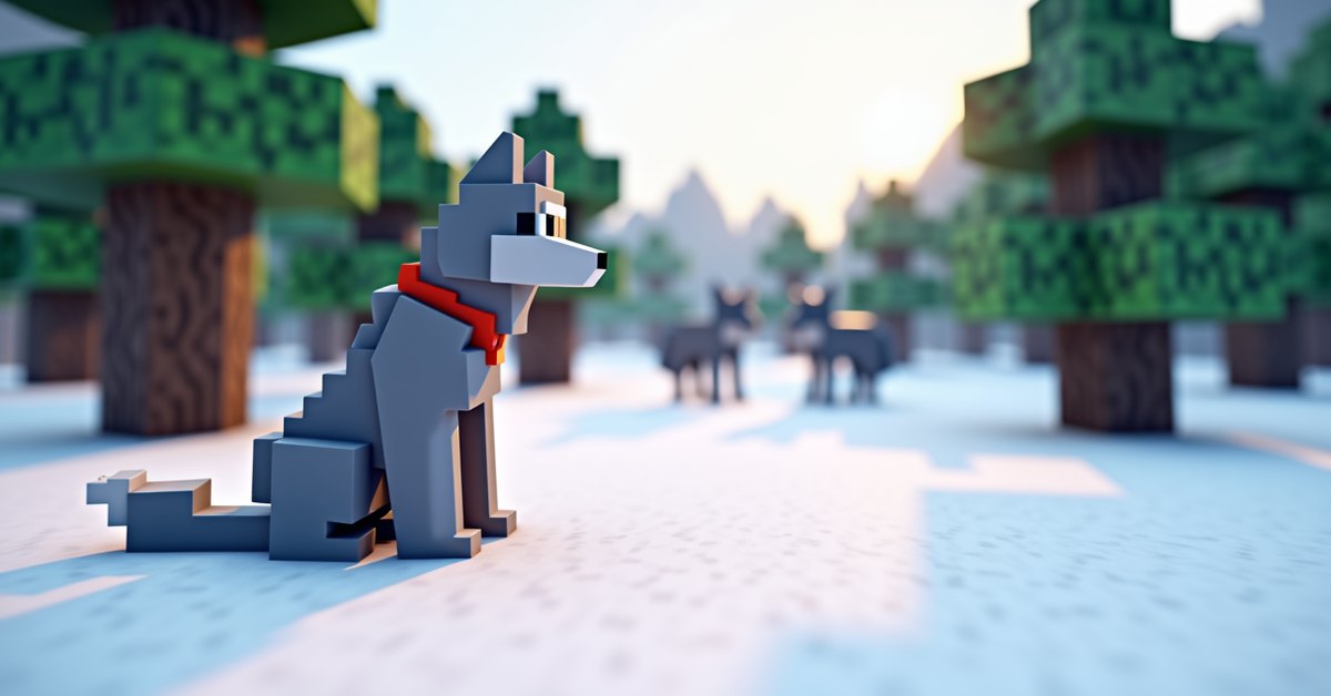 Wolves in Minecraft: how to tame, feed, and care for them